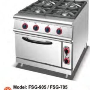 4 BURNER GAS RANGE WITH OVEN