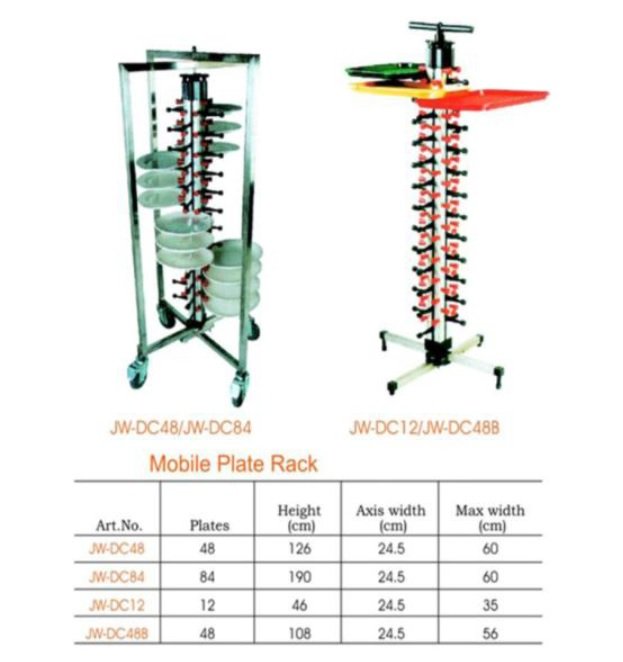 MOBILE PLATE RACK A