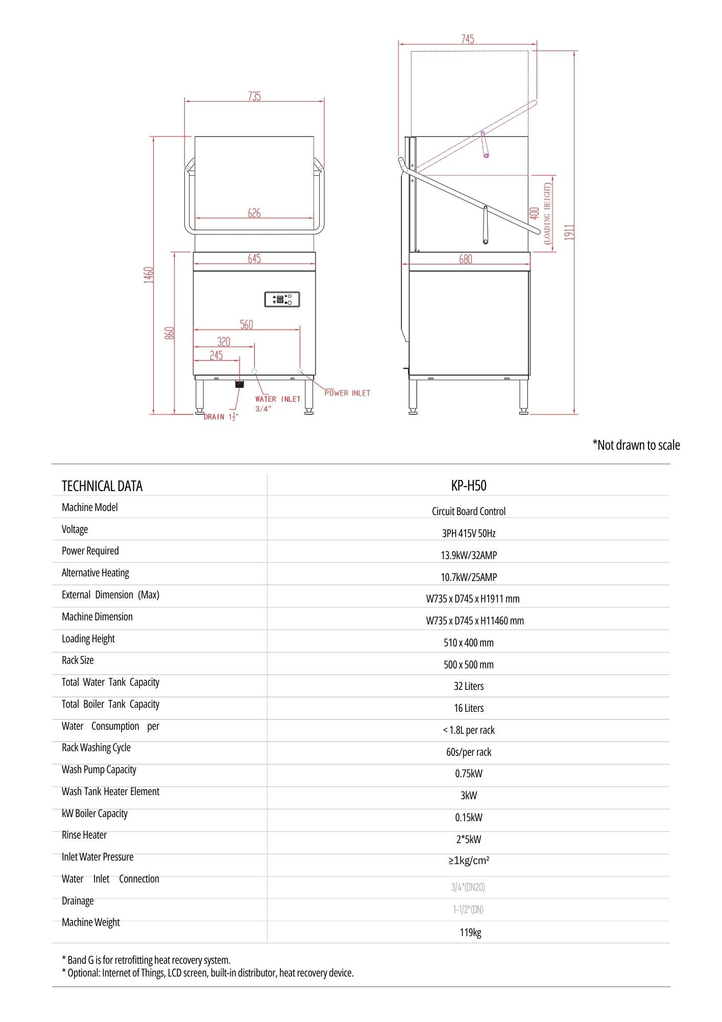 SN-H50 Hood Dishwasher T - Image 3